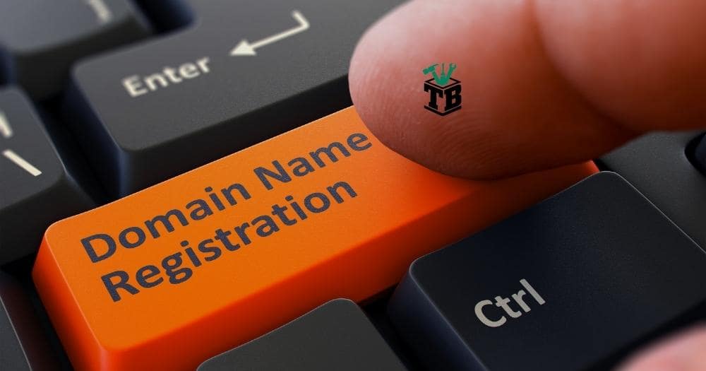 Best Domain Name Providers — Finger Presses Keyboard Button Domain Name Registration.